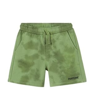 Plush tie dye shorts